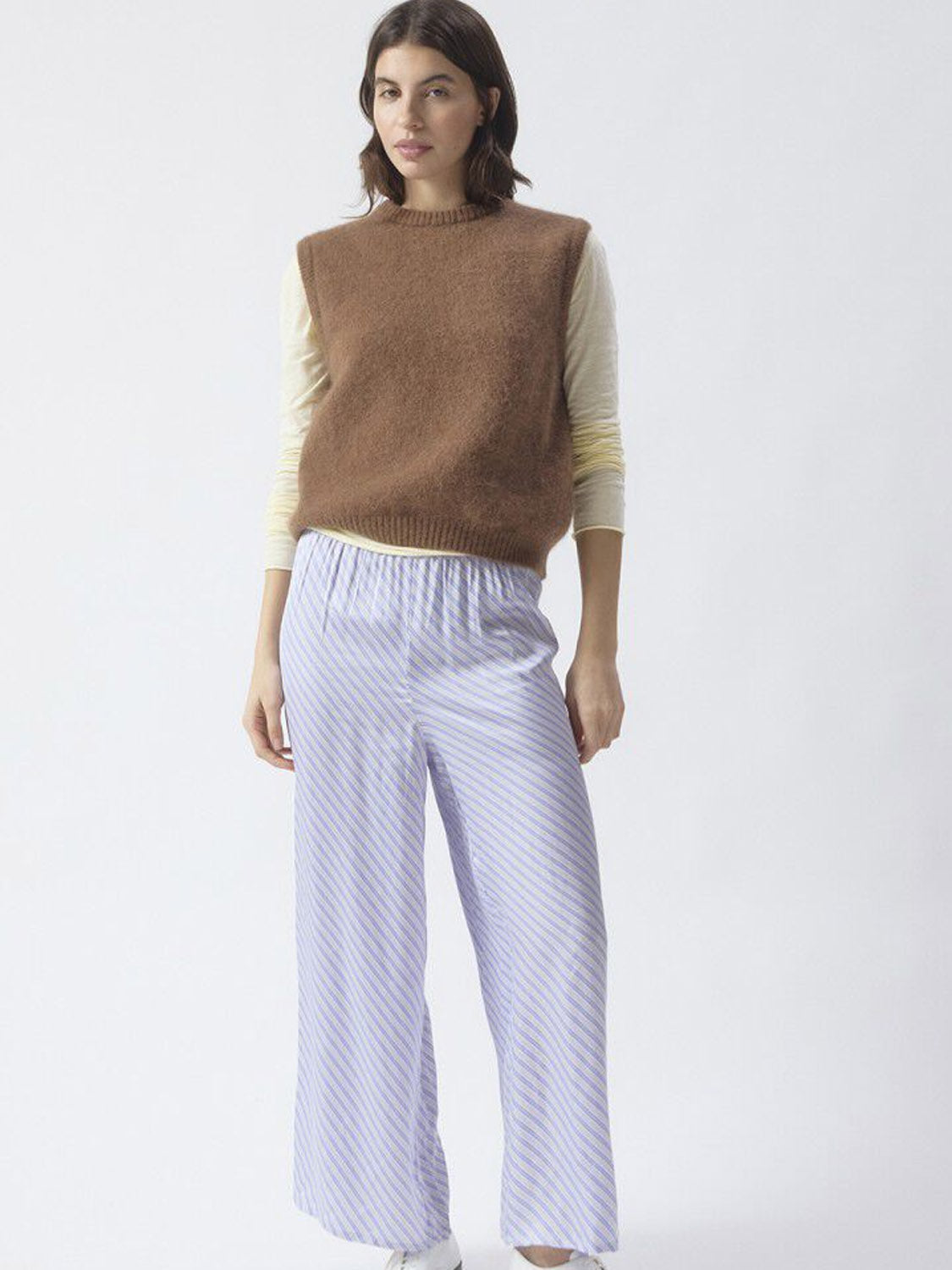 American Vintage - Women's Sleevless Jumper Vitow - Chocolate Melange - Collector Store Sydney