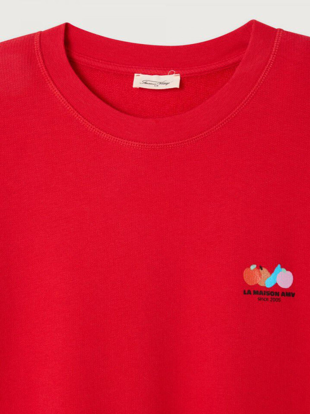 American Vintage - Women's sweatshirt Atubay TOMATO - Collector Store Sydney