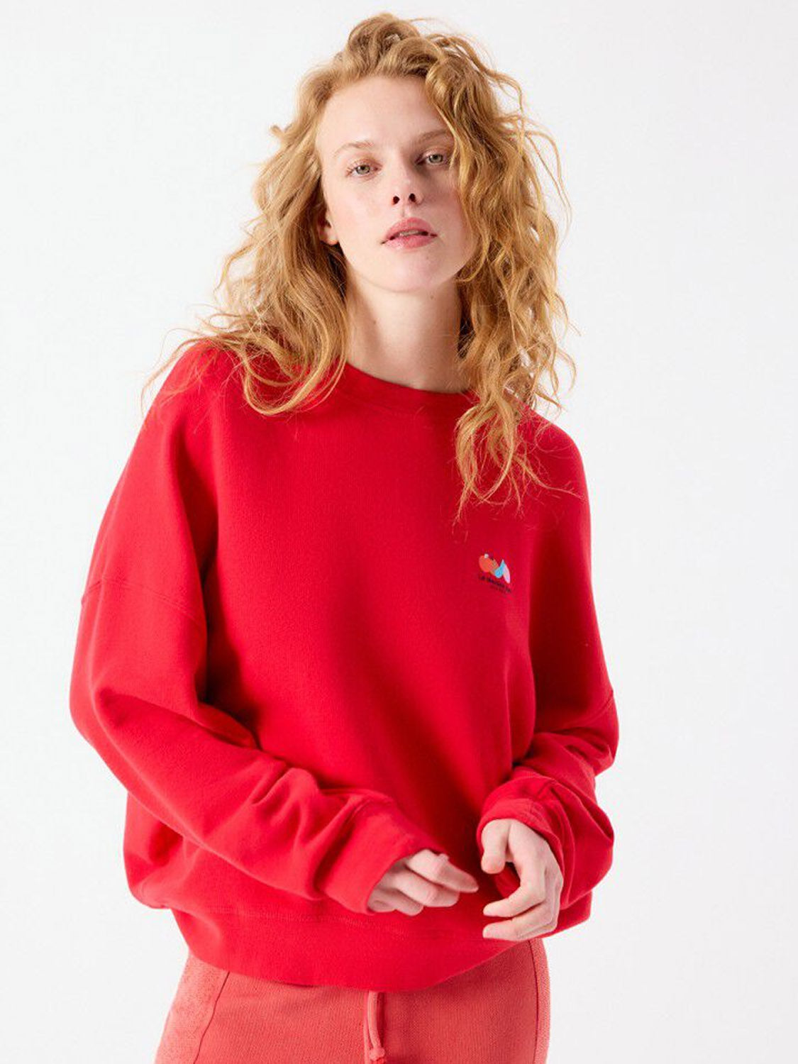 American Vintage - Women's sweatshirt Atubay TOMATO - Collector Store Sydney