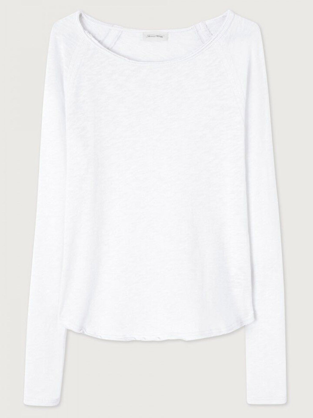 American Vintage Sonoma L/S Round Neck Tee - White - Collector Store Sydney