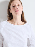 American Vintage Sonoma L/S Round Neck Tee - White - Collector Store Sydney