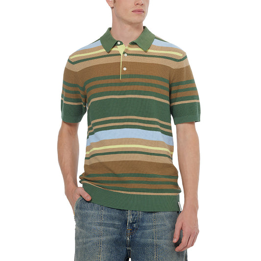 Structured knitted polo Multi - Scotch & Soda - Collector Store