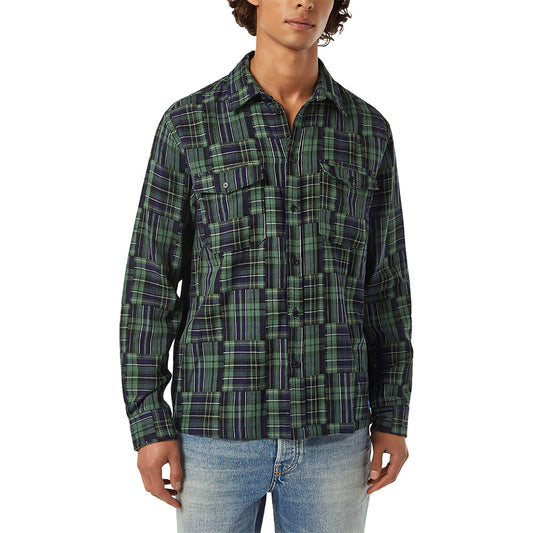 Patchwork Check Shirt - Scotch & Soda - Collector Store
