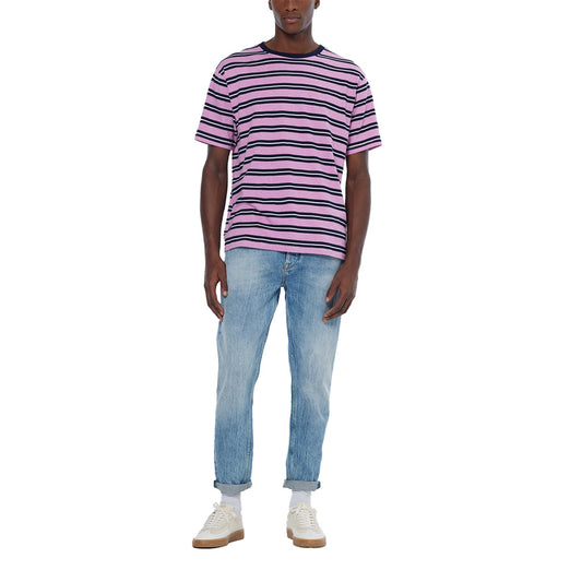 Yarn-dyed t-shirt Pink Stripe - Scotch & Soda - Collector Store