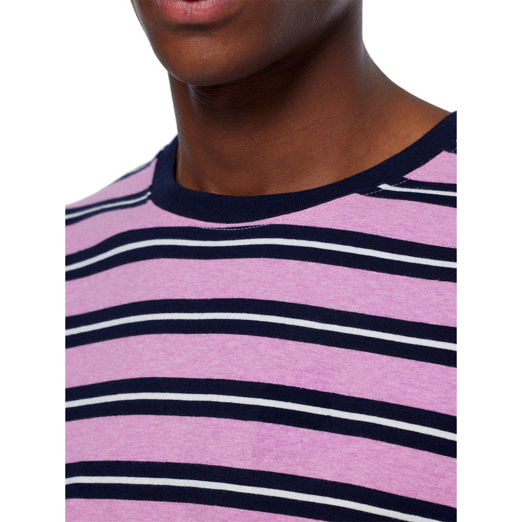 Yarn-dyed t-shirt Pink Stripe - Scotch & Soda - Collector Store