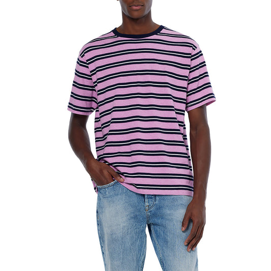 Yarn-dyed t-shirt Pink Stripe - Scotch & Soda - Collector Store