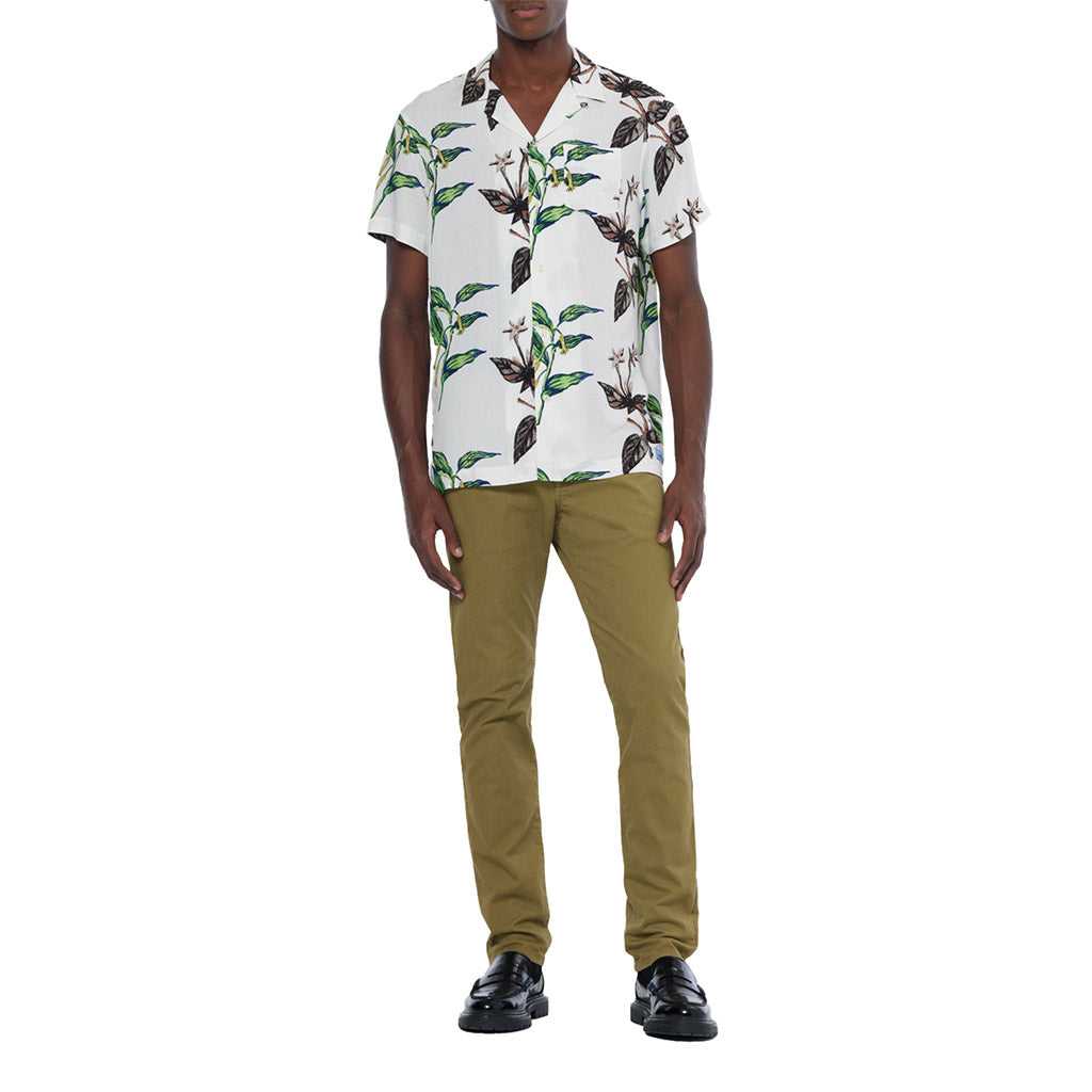 Printed viscose shirt Leafs - Scotch & Soda - Collector Store