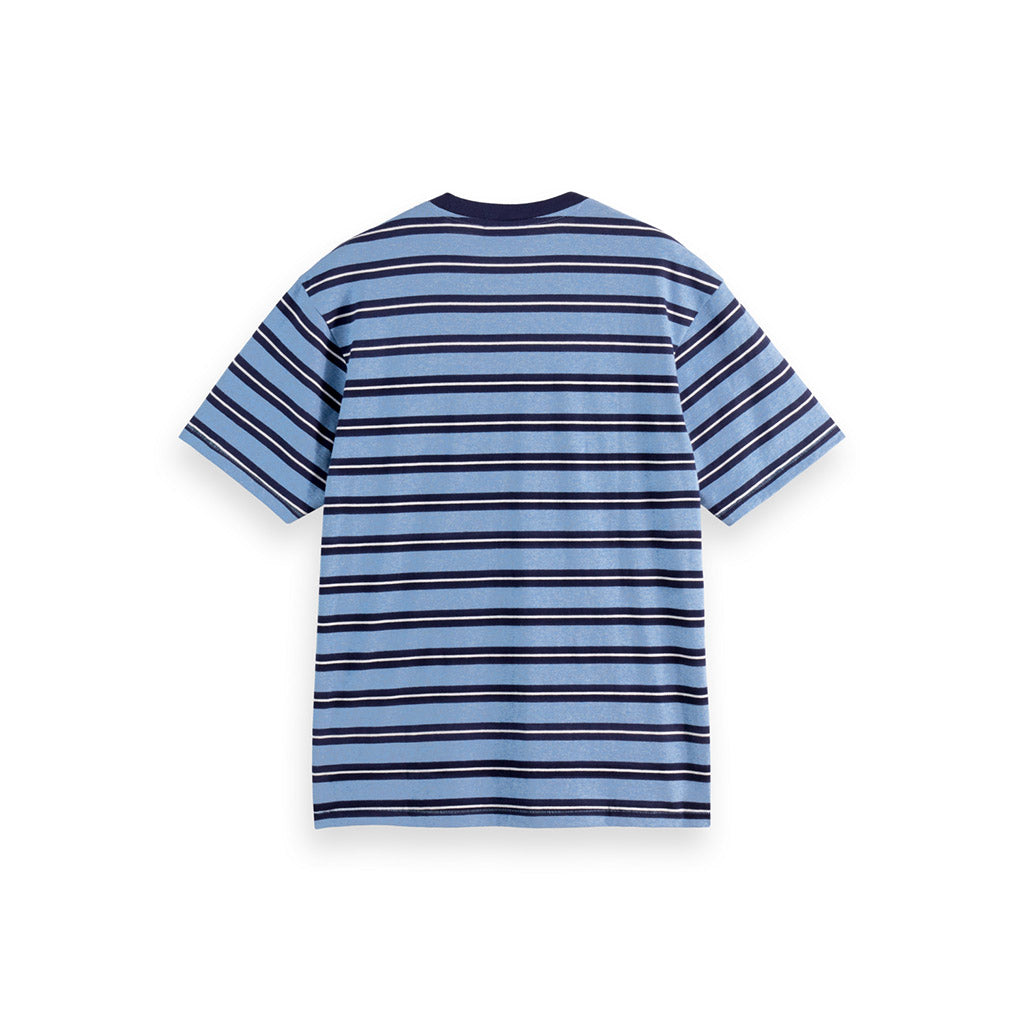 Yarn-dyed t-shirt Blue Stripe - Scotch & Soda - Collector Store