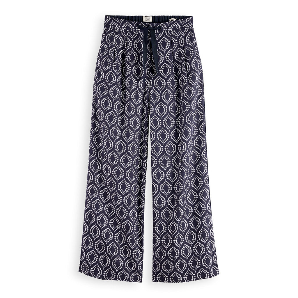 Geo Printed Eleni wide fit pants - Scotch & Soda - Collector Store