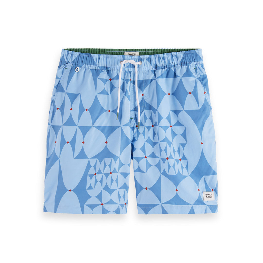 Printed swimshorts D Blue - Scotch & Soda - Collector Store