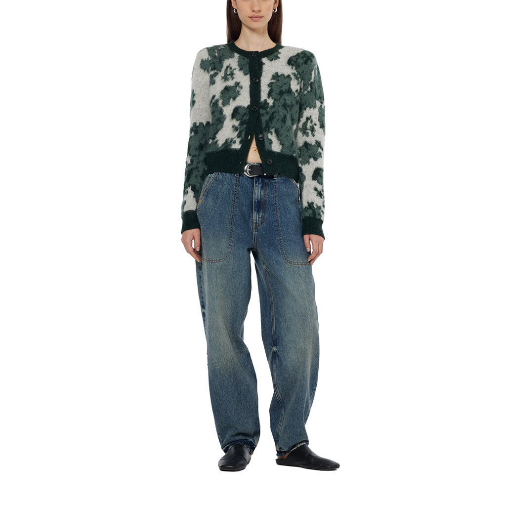 Jacquard crewneck cardigan - Scotch & Soda - Collector Store