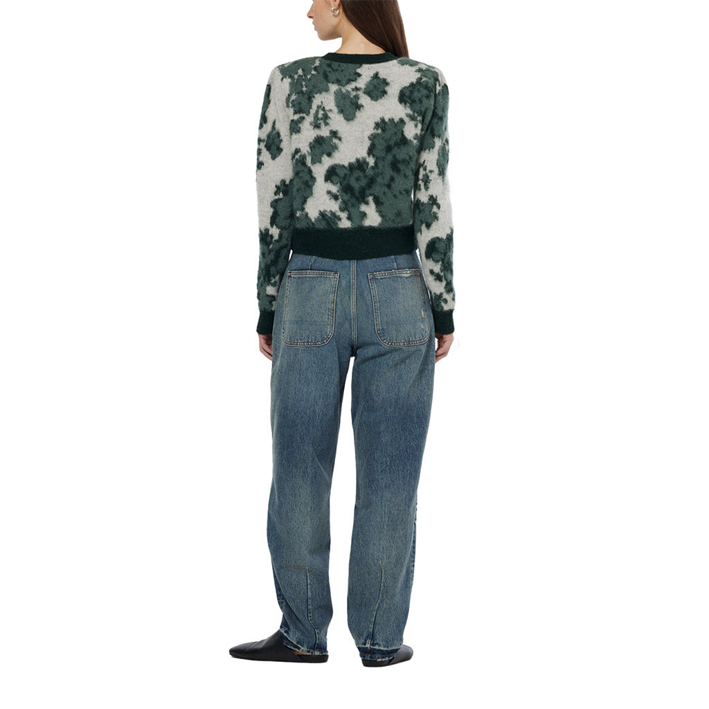 Jacquard crewneck cardigan - Scotch & Soda - Collector Store