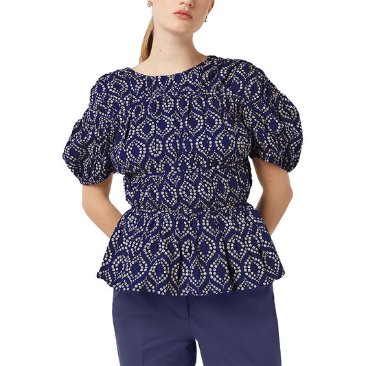 Geometric Gathered Cotton Top - Scotch & Soda - Collector Store