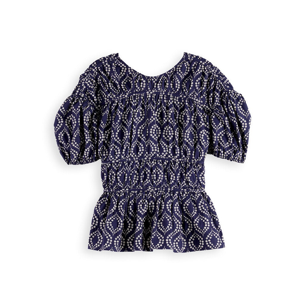 Geometric Gathered Cotton Top - Scotch & Soda - Collector Store