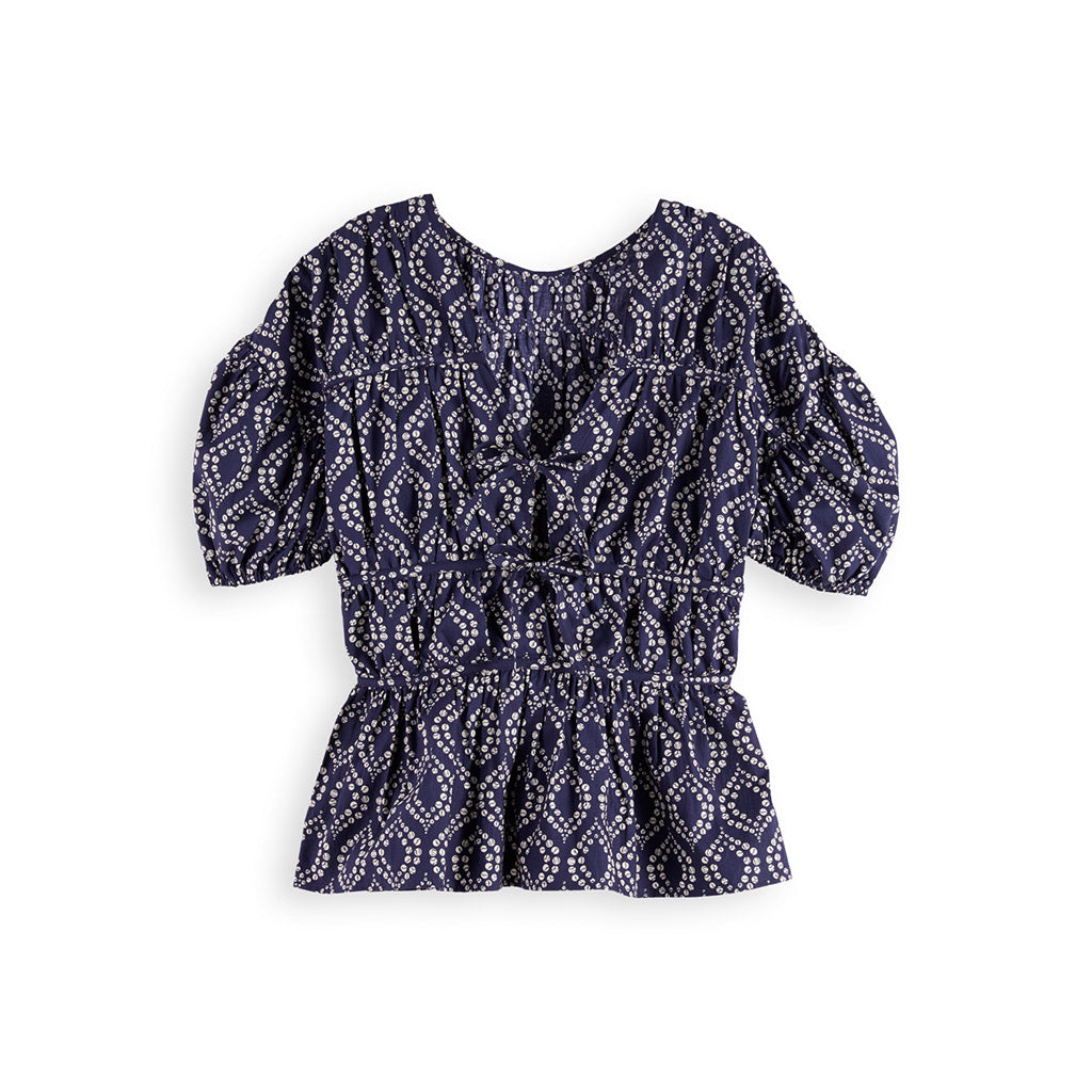 Geometric Gathered Cotton Top - Scotch & Soda - Collector Store