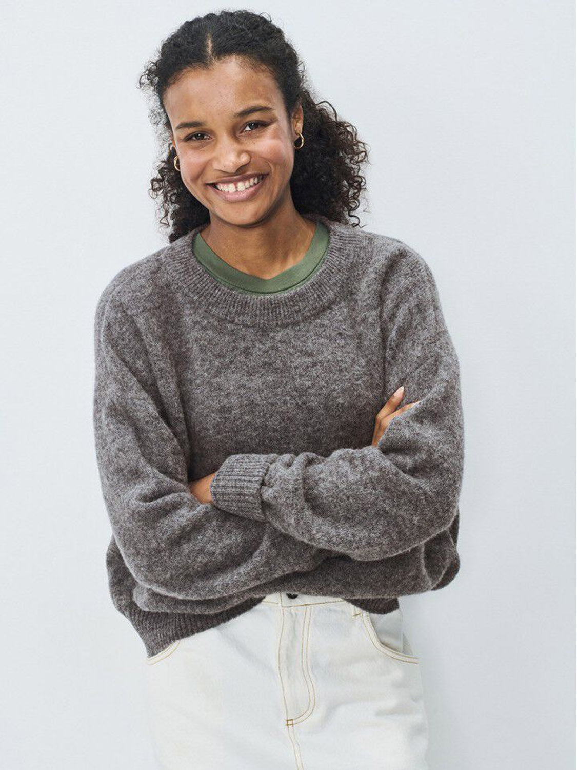 American Vintage Knit Jumper - Vito - Steel Melange - Collector Store Sydney