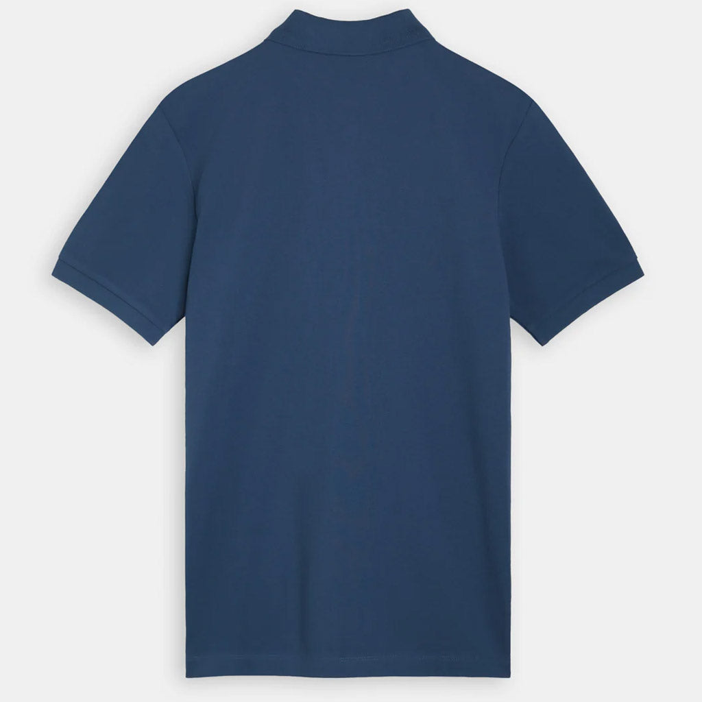Scotch & Soda : Organic cotton pique polo shirt : Storm Blue - Collector Store