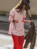 Araminta James - AJJA Shirt Red Stripe