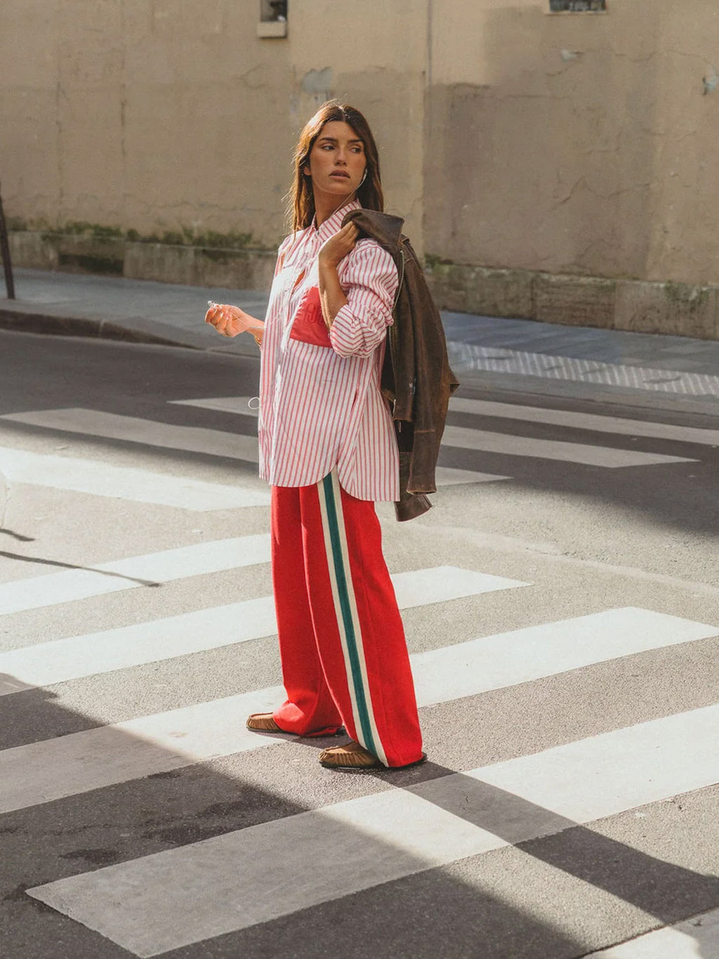 Araminta James - AJJA Shirt Red Stripe