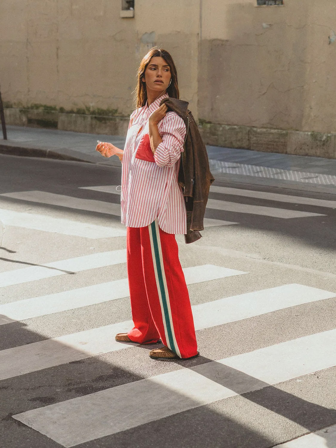 Araminta James - AJJA Shirt Red Stripe