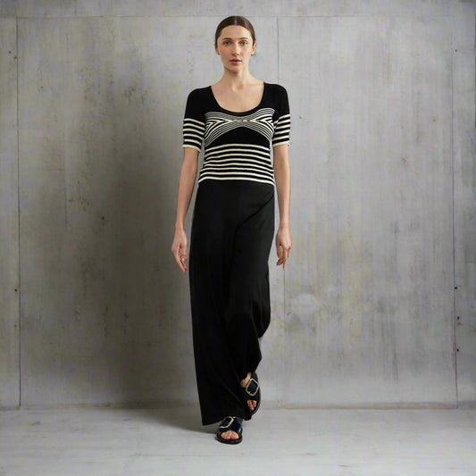 SitaMurt -Balloon Sweater Ecru & Black - Collector Store