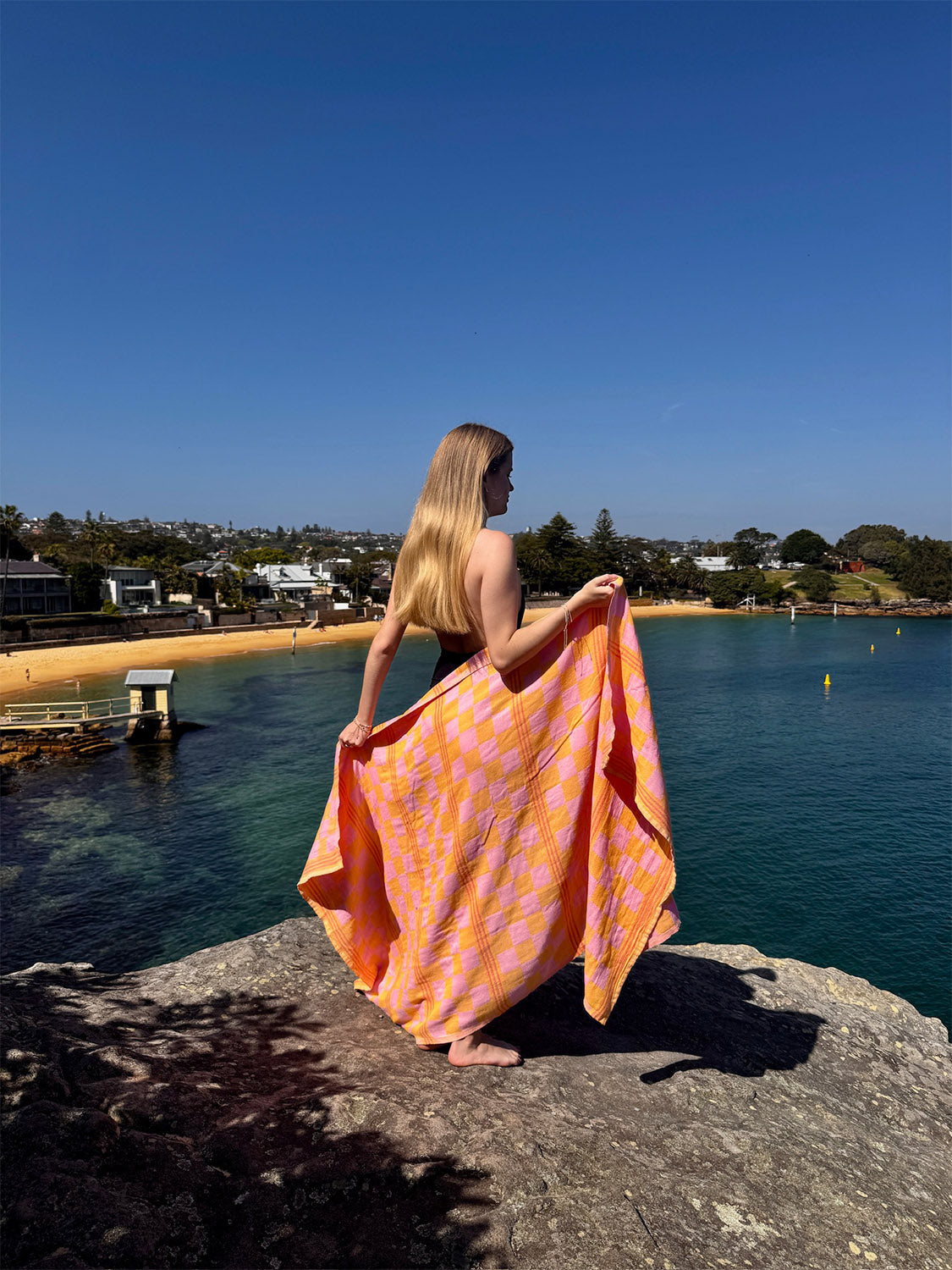 Sunfair - Flamingo Saffron Beach Towel