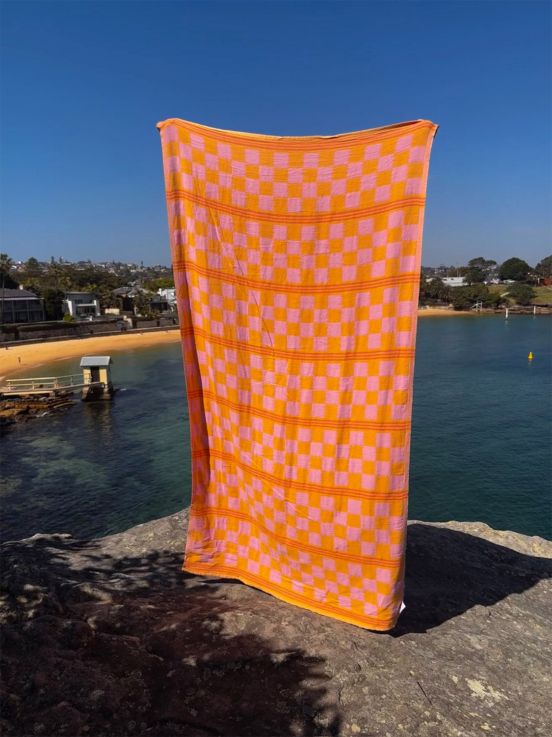 Sunfair - Flamingo Saffron Beach Towel