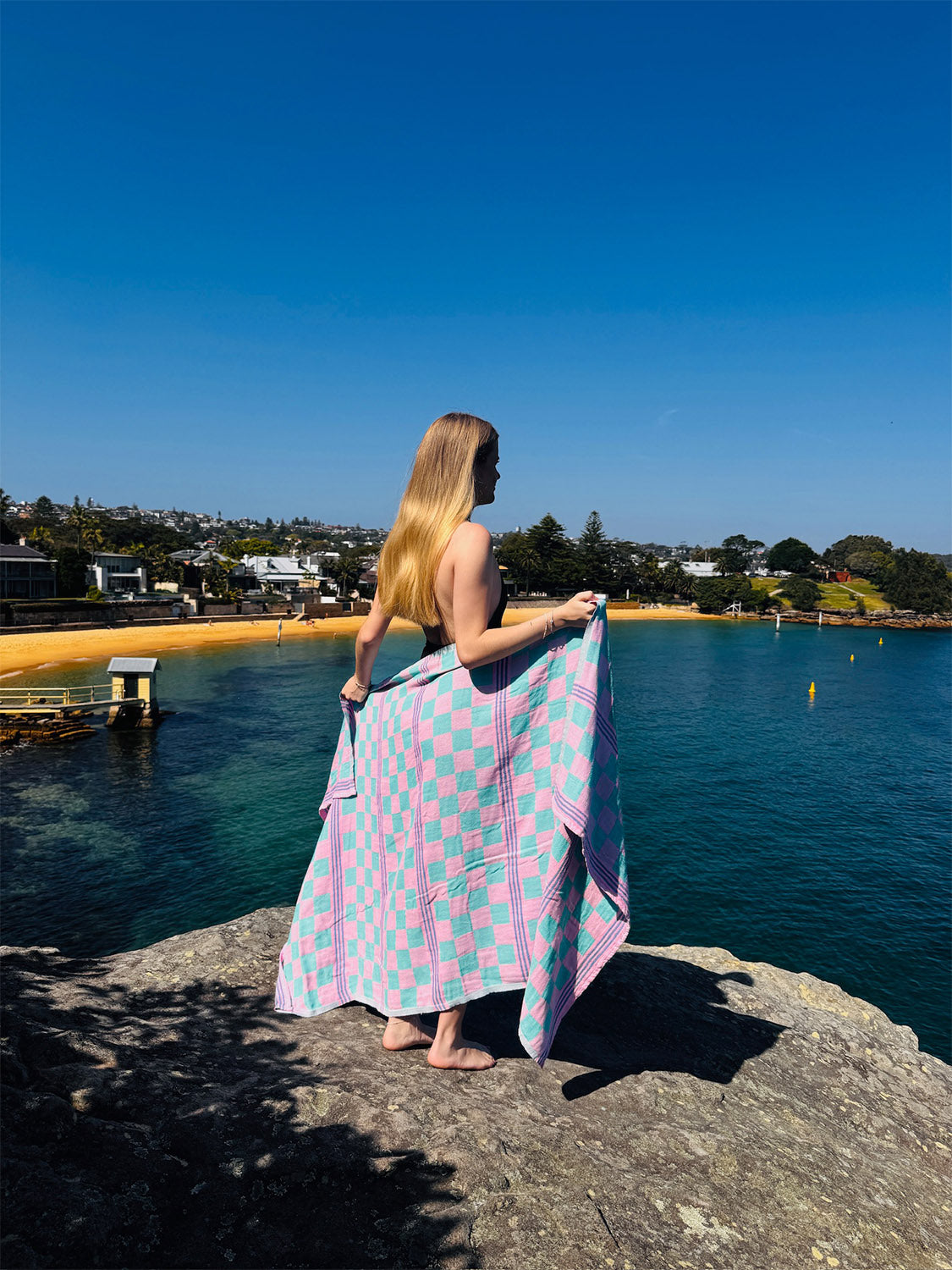Sunfair - Flaming Turqouise Beach Towel