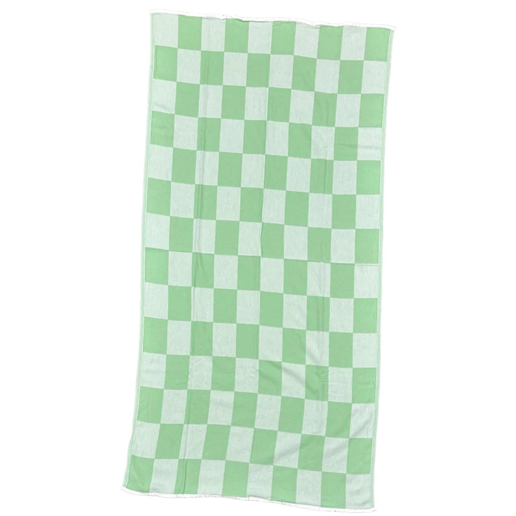 by ende. Checkered Beach Towel - Green - Collector Store