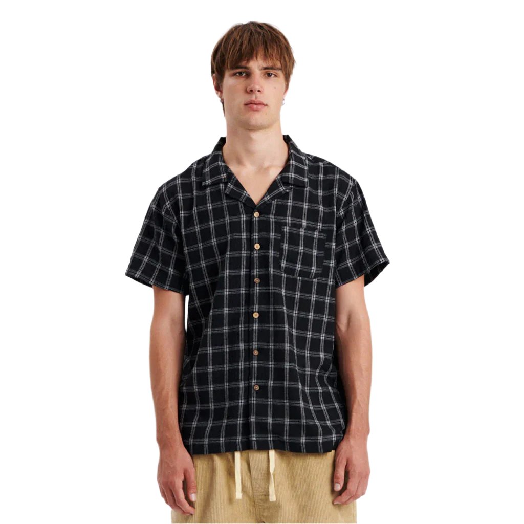 TCSS - TERMOIL RESORT SHIRT BLACK - Collector Store Sydney