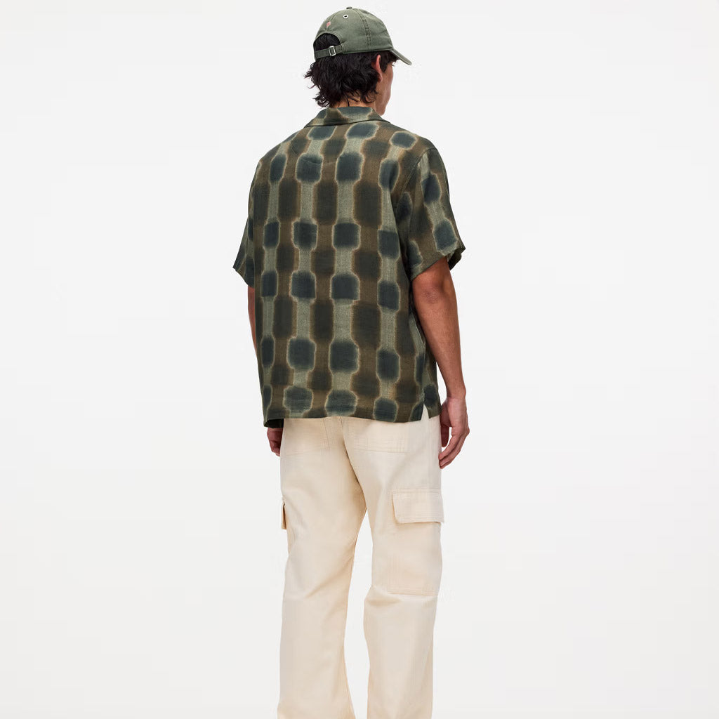 OAS Taupe Totemic Girona Linen Shirt - Collector Store Sydney