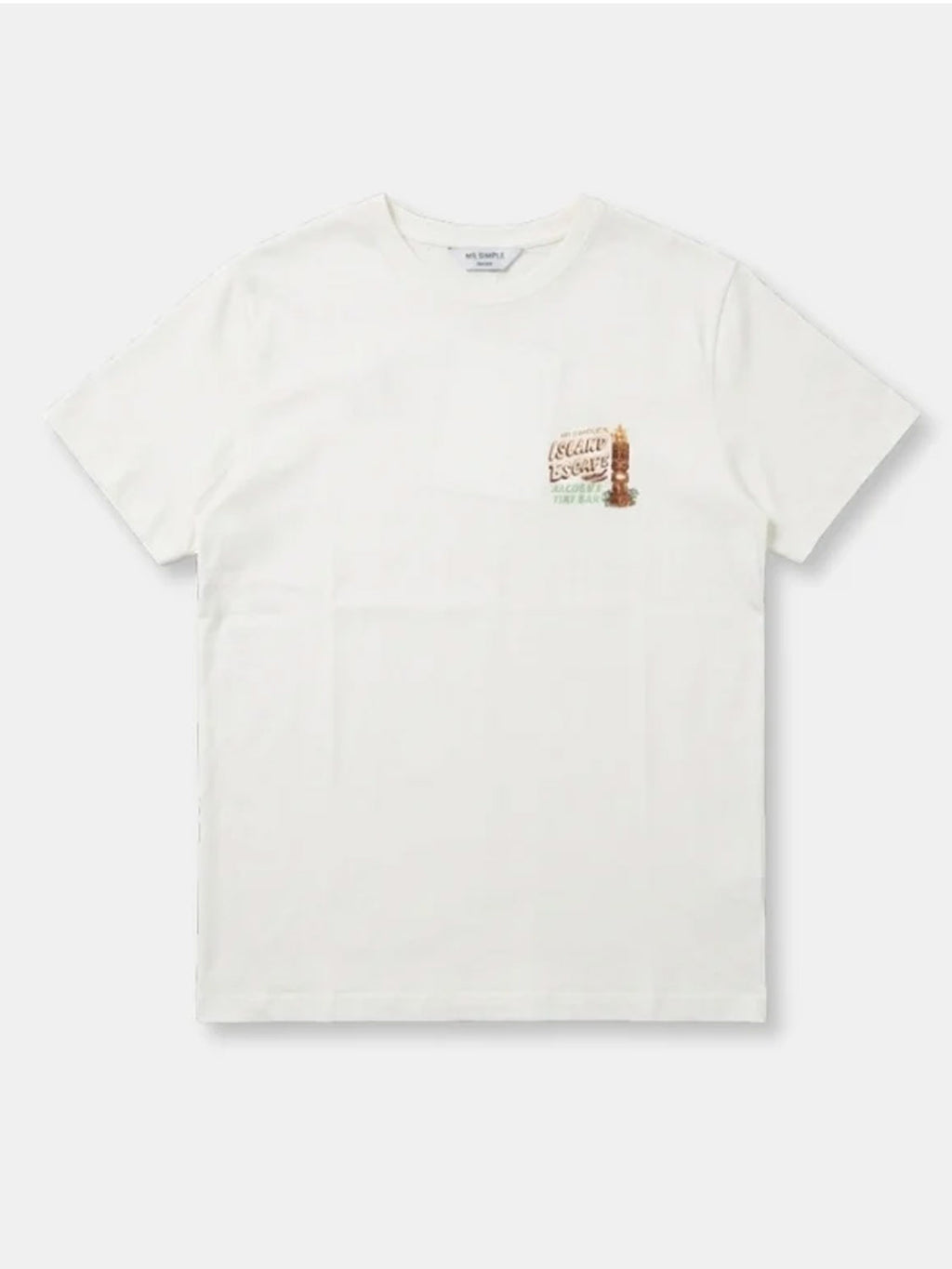 Mr Simple - Tiki Bar Print Tee - Vintage White - Collector Store Sydney