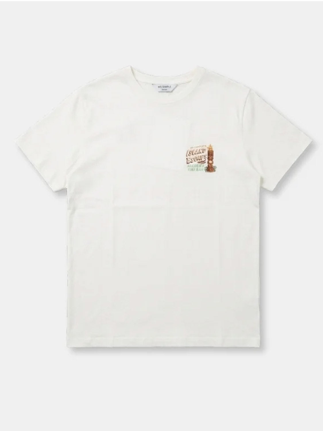 Mr Simple - Tiki Bar Print Tee - Vintage White - Collector Store Sydney