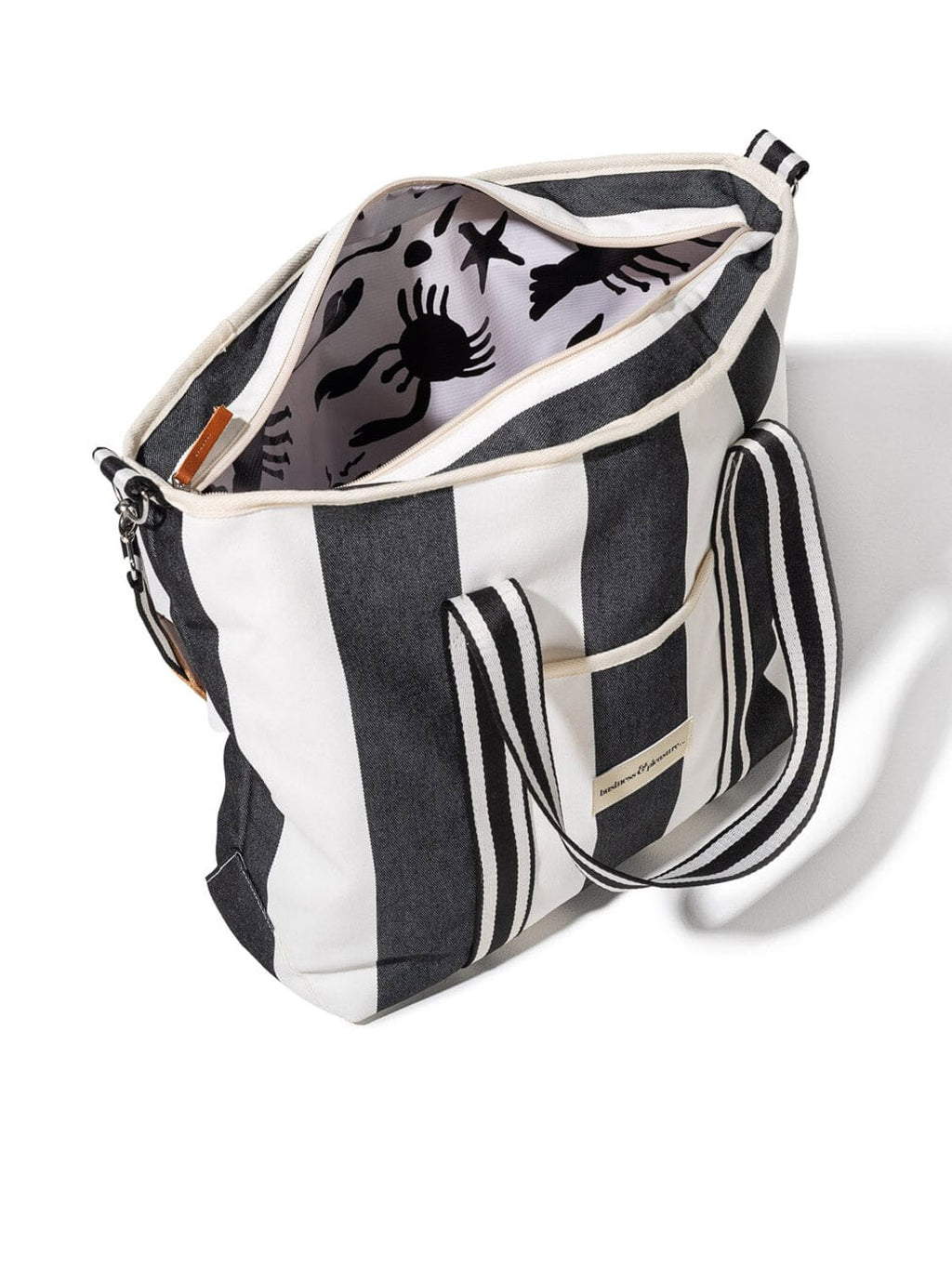 COOLER TOTE BAG -CREW VINTAGE- BLACK STRIPE