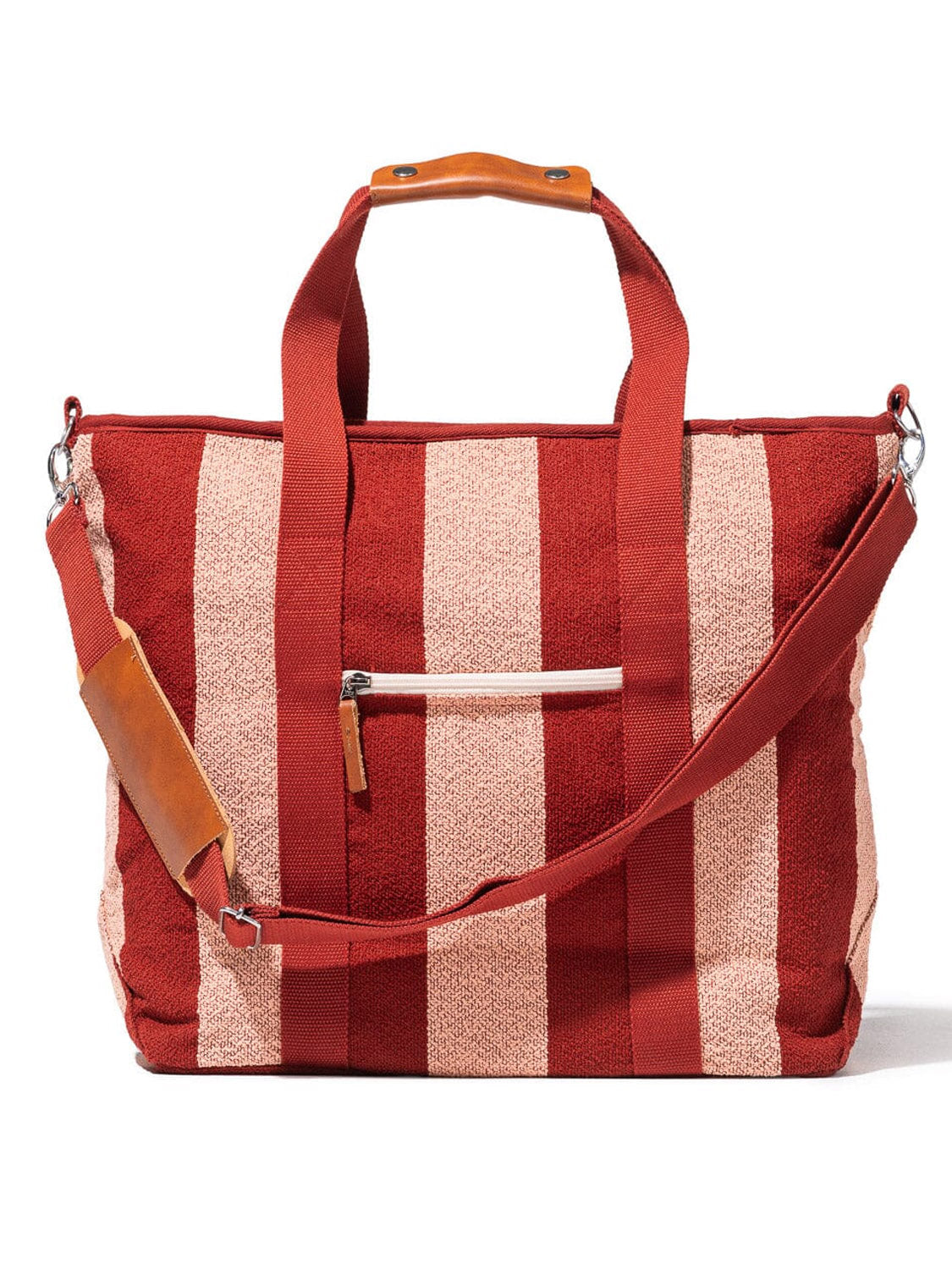 COOLER TOTE BAG -TERRY TERRACOTTA STRIPE