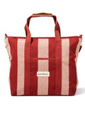 COOLER TOTE BAG -TERRY TERRACOTTA STRIPE