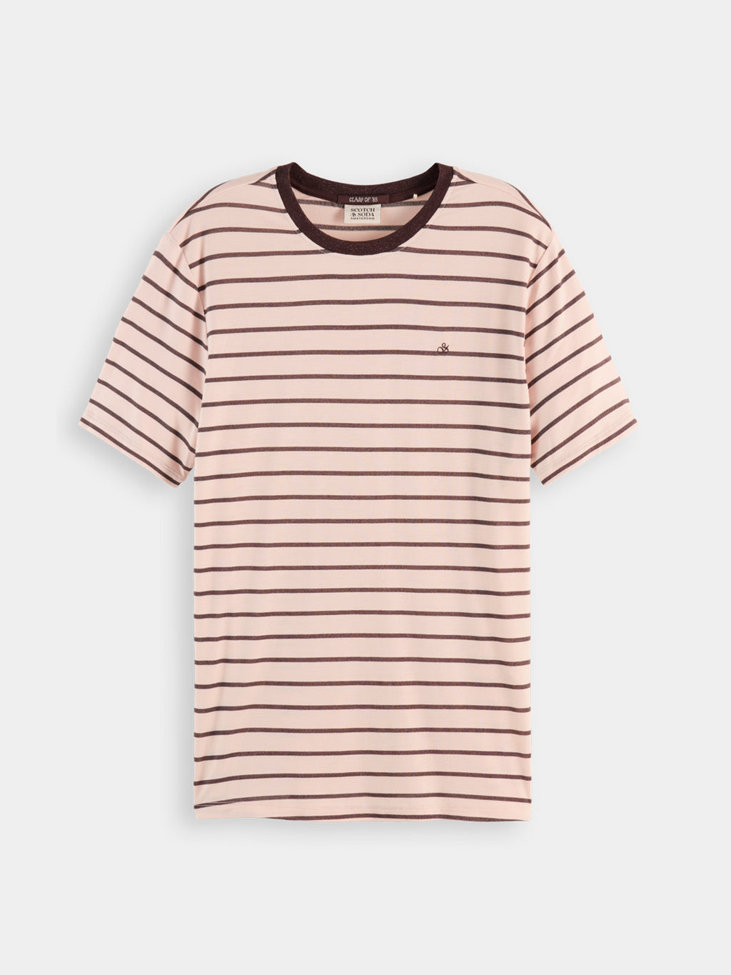 Striped t-shirt Choc - Collector Store Sydney