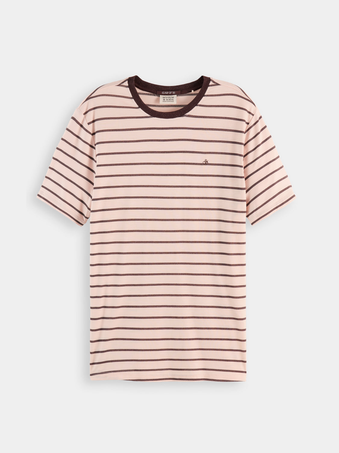 Striped t-shirt Choc - Collector Store Sydney