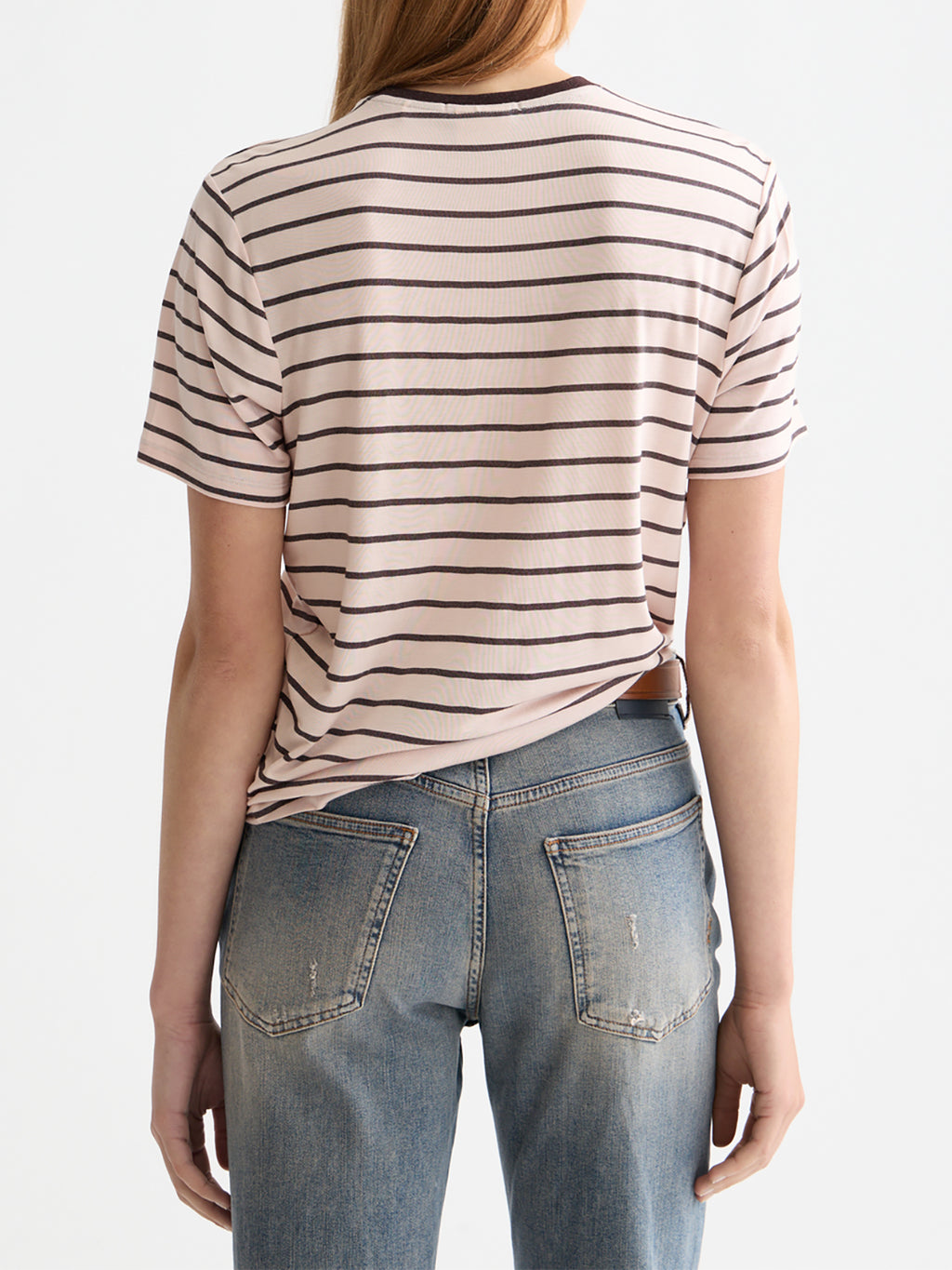 Striped t-shirt Choc - Collector Store Sydney