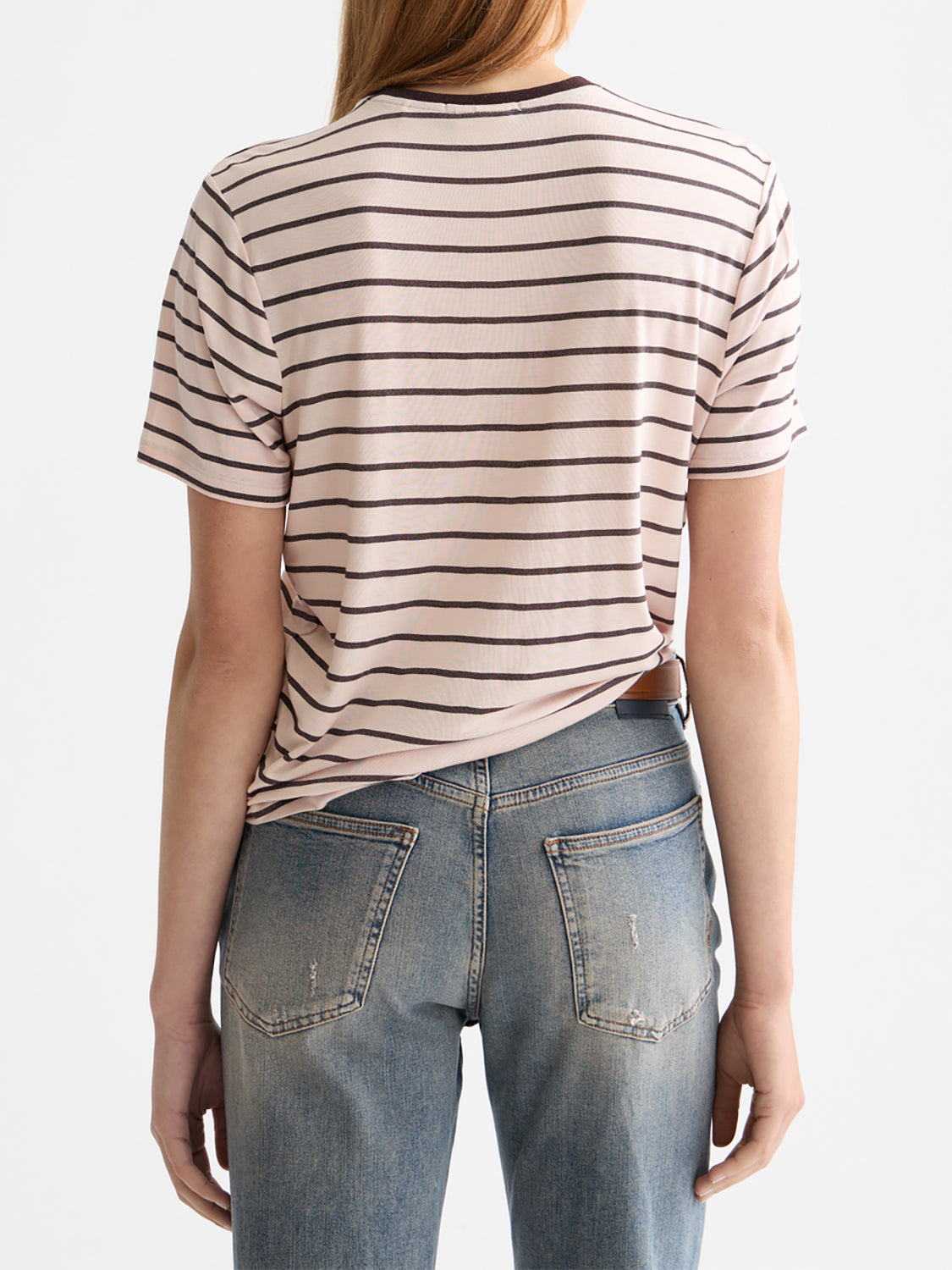 Striped t-shirt Choc - Collector Store Sydney
