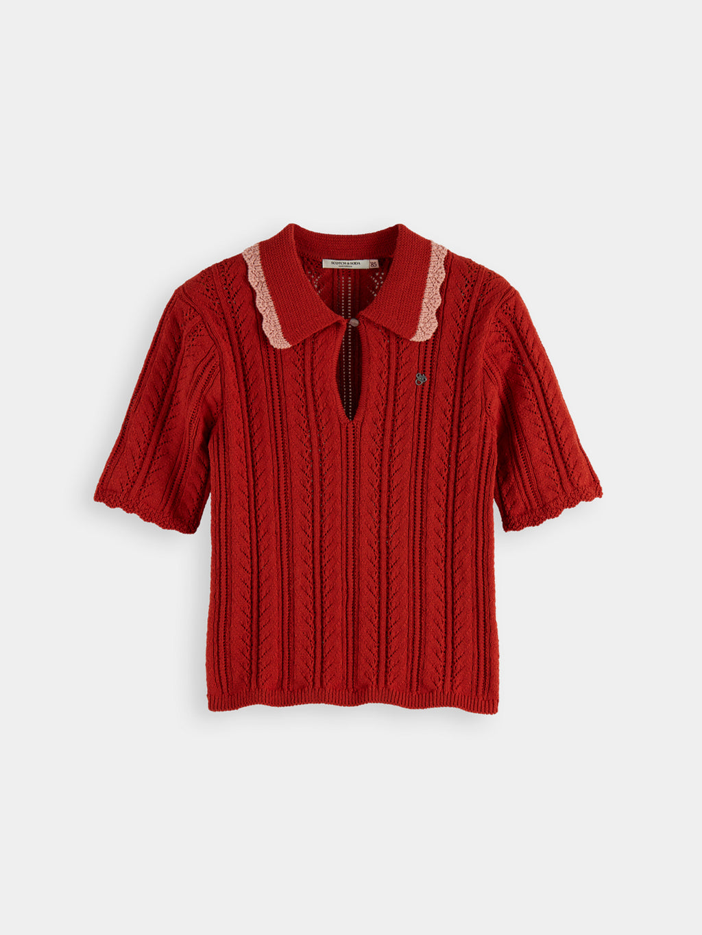 Pointelle collared polo Ketchup - Collector Store Sydney