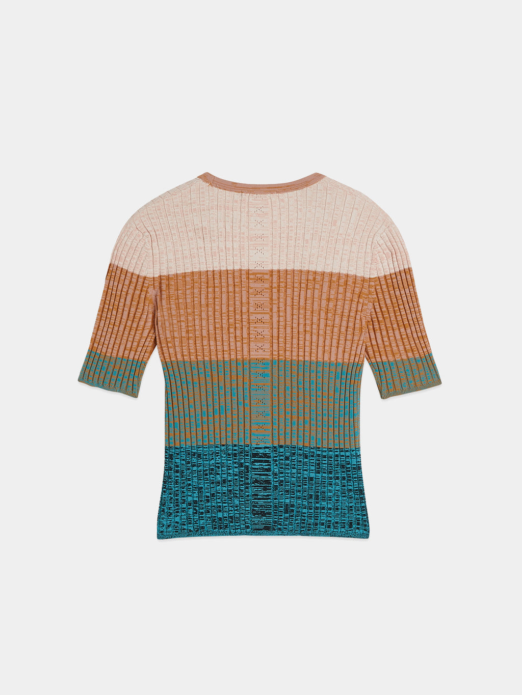 Scotch & Soda : Striped short-sleeved cardigan : Tahitian Teal - Collector Store Sydney