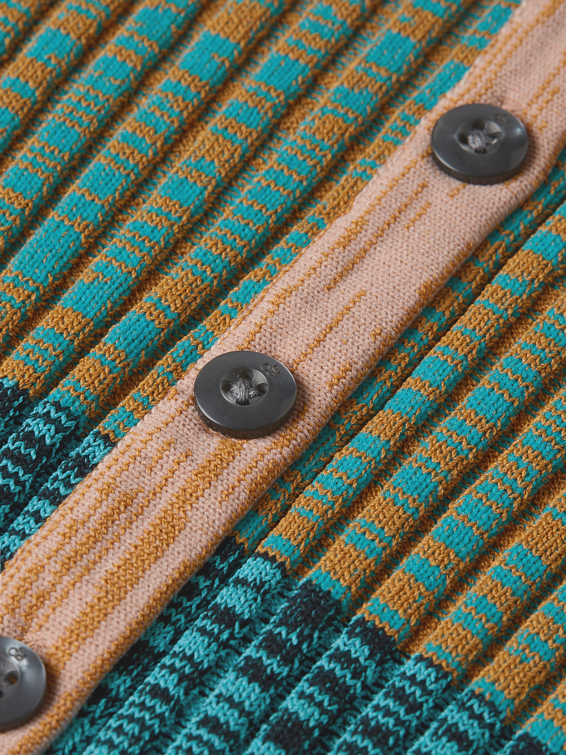 Scotch & Soda : Striped short-sleeved cardigan : Tahitian Teal - Collector Store Sydney