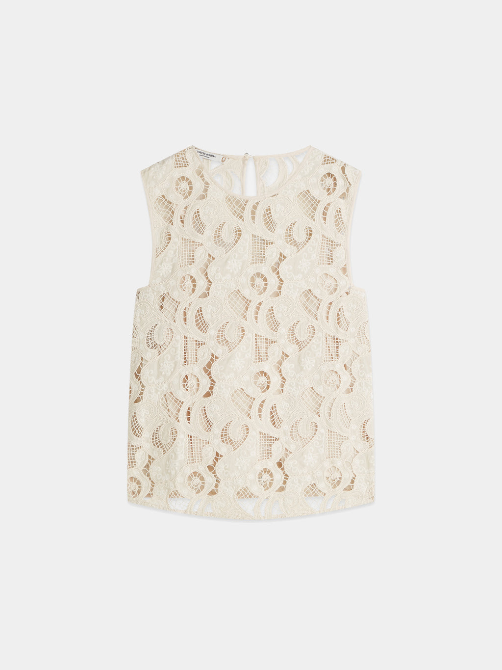 Scotch & Soda - Embroidered top - Fog