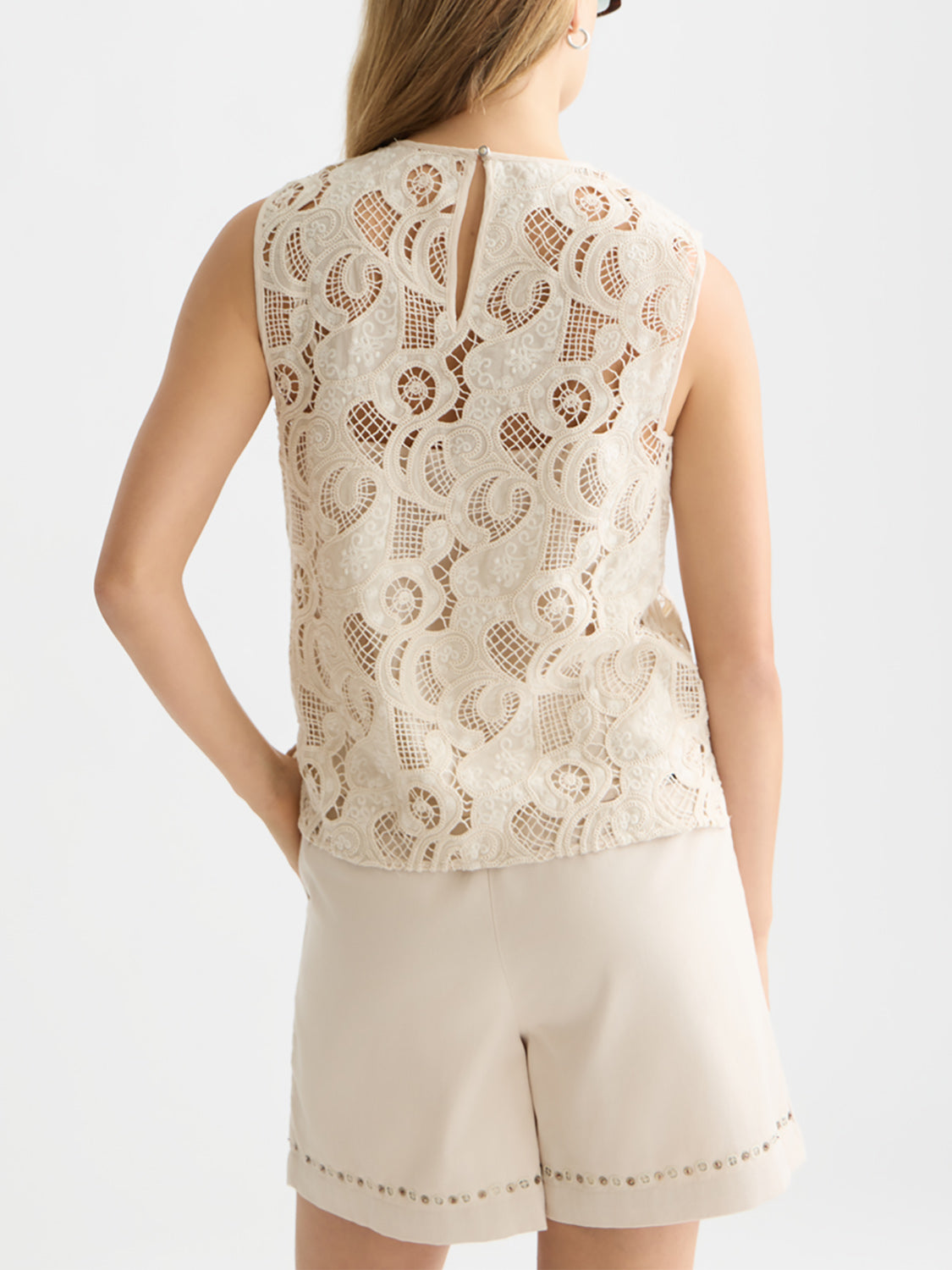 Scotch & Soda - Embroidered top - Fog