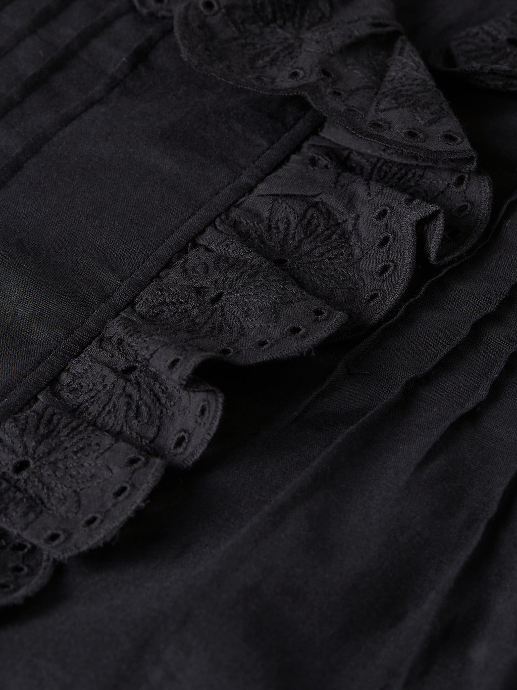 Scotch & Soda - Embroidered short-sleeved blouse - Meteorite