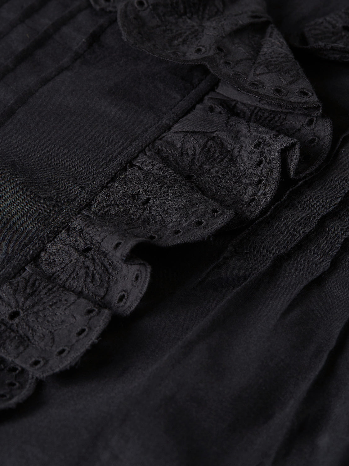 Scotch & Soda - Embroidered short-sleeved blouse - Meteorite