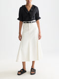 Scotch & Soda - Embroidered short-sleeved blouse - Meteorite