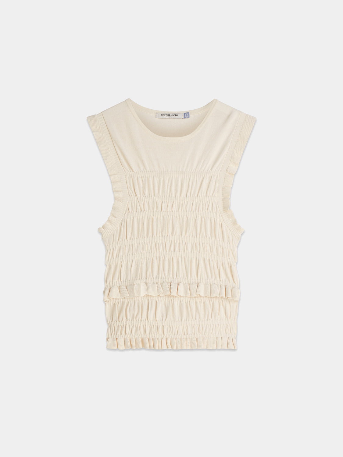 Scotch & Soda - Smock stitched tank - Eggnog