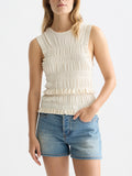 Scotch & Soda - Smock stitched tank - Eggnog